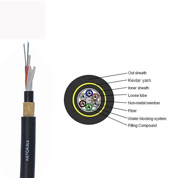2 / 4 / 6 / 12 core single mode armoured fiber optic cable