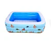 three layers children swimming pool rectangle inflatable bathtub
