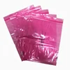 Custom printed logo plastic ziplock pink PE poly bag