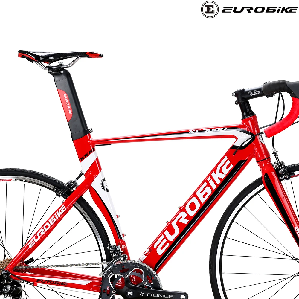 eurobike 700c 铝公路赛车自行车 xc7000 14 速公路自行车 60毫米 rim