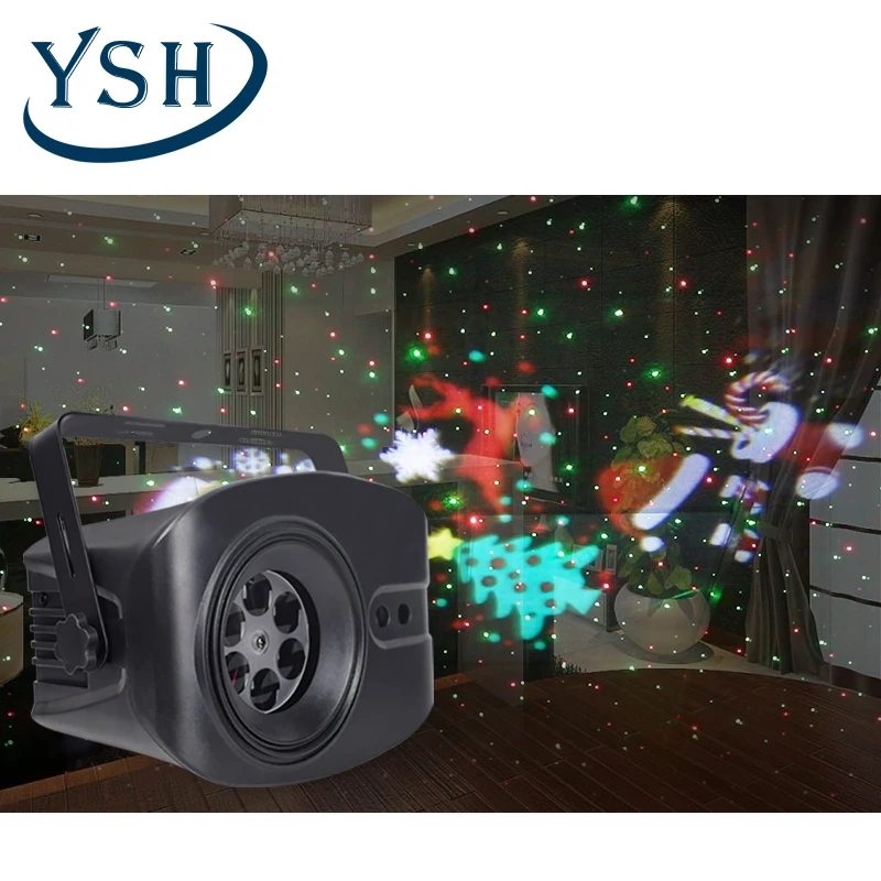 YSH  Christmas Starry Stage lights laser light holiday lights romantic atmosphere KTV Club bar Party  projector home  remote