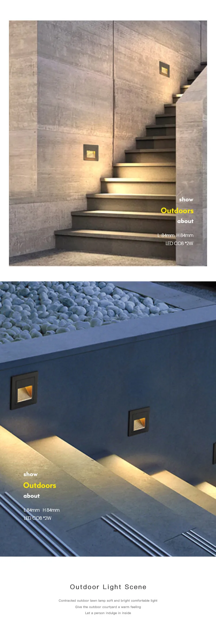 Hot sell 5W Outdoor wall lamp LED step light stair light