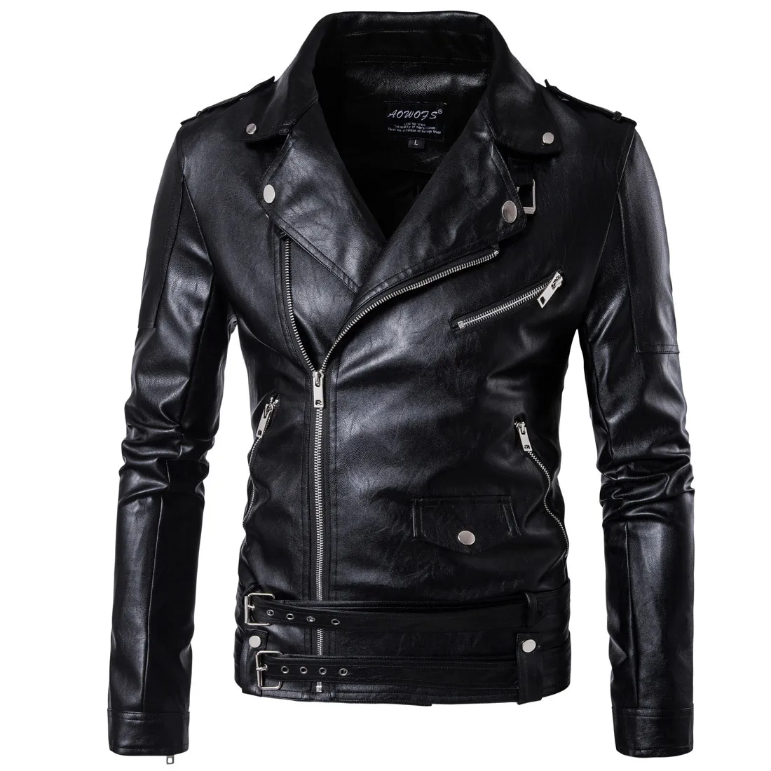 Casaca De Cuero Sintético Con Remaches Y Bolsillos Para Hombre,Chaqueta  Informal De Cuero Sintético Estilo Vintage Rock And Roll Para  Motocicleta,Diseño De Otoño,2020 - Buy Rock And Roll Chaqueta Rock Vintage  Chaqueta