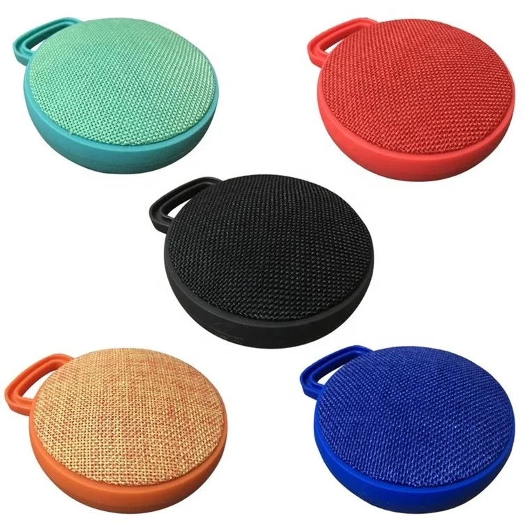 Fabric Covering Portable Wireless Bluetooths Speaker with Sound and Bass for Iphone Ipad Android Smartphone