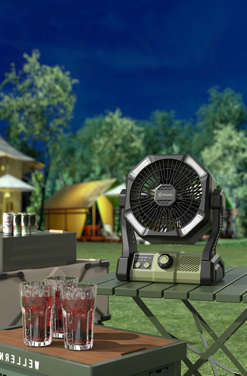 Rechargeable Portable Camping Duotone Led Fan Usb 20000mah Battery