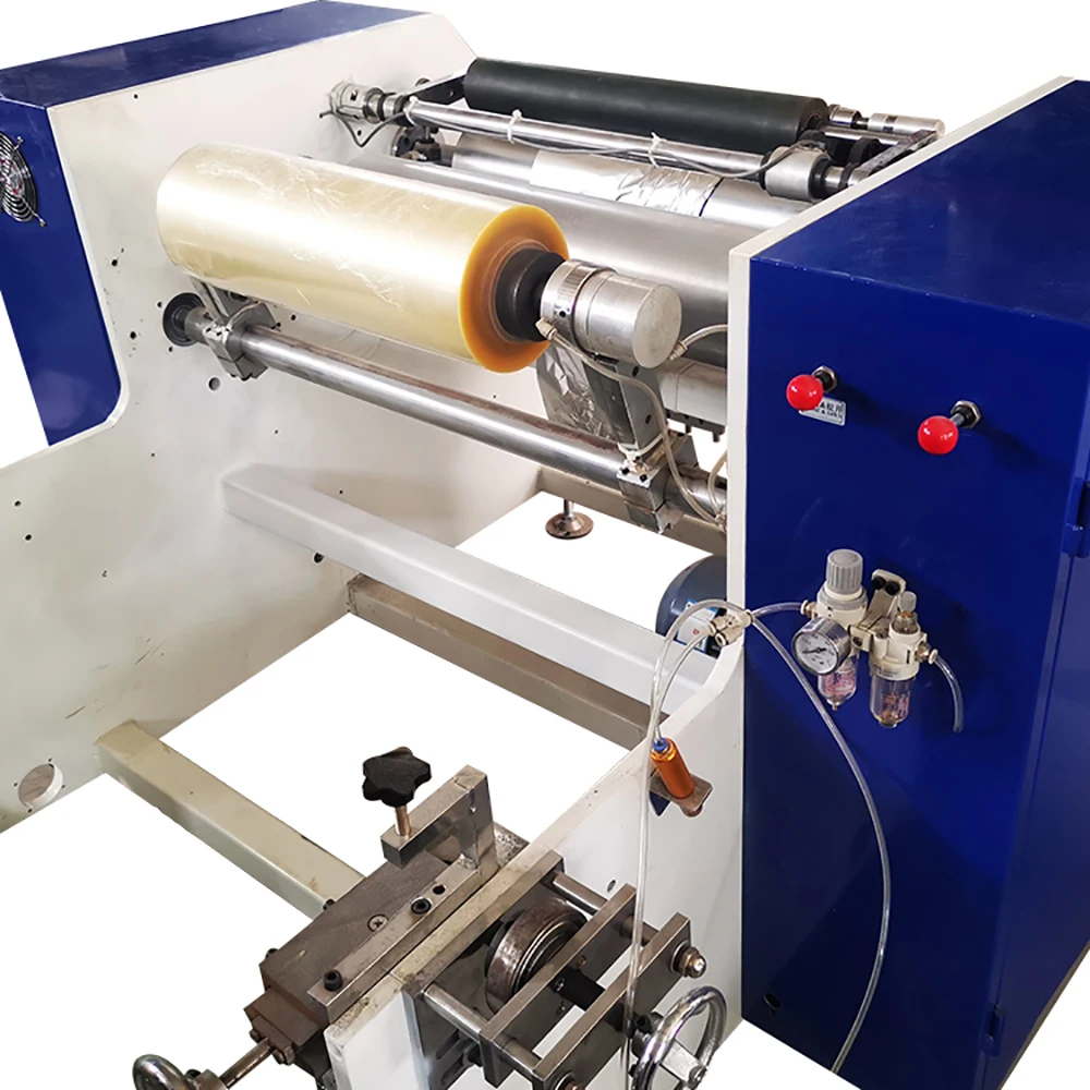 100500mm Semiautomatic Aluminum Foil And Cling Film Rewinding Machine