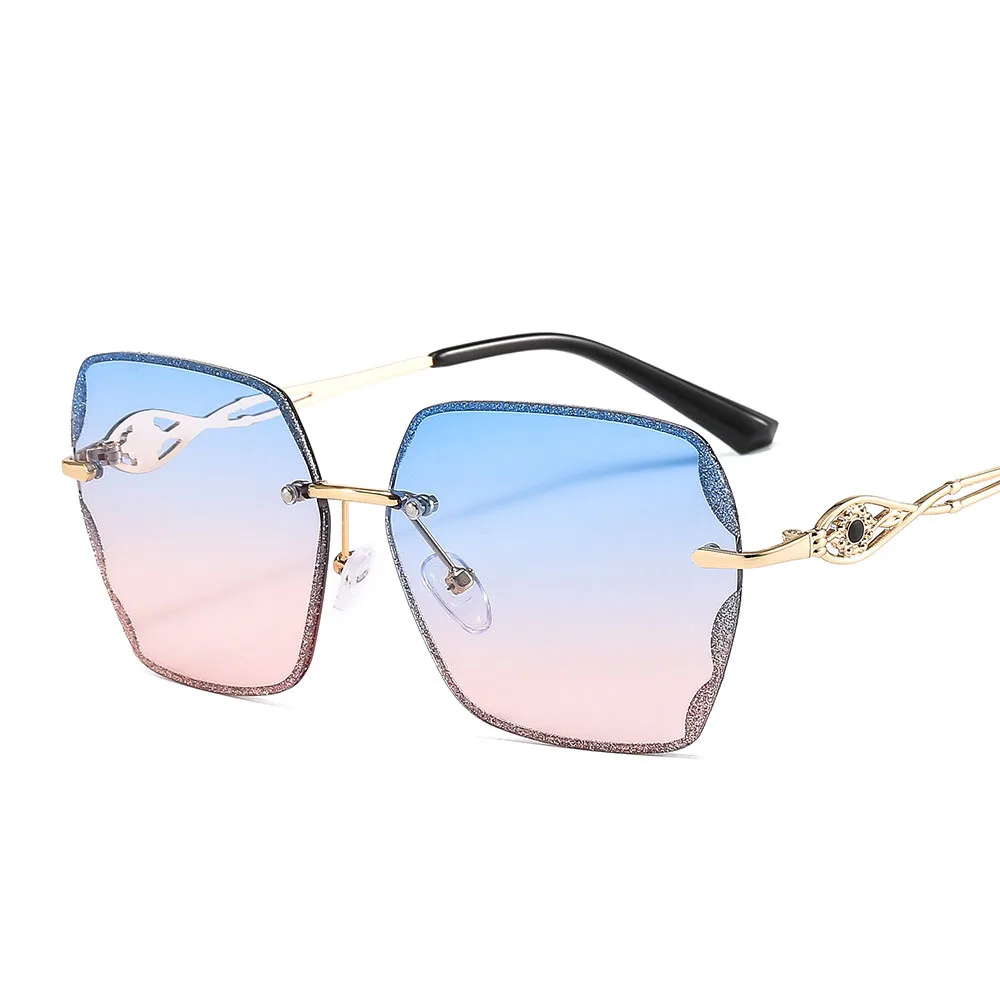 

Top elling Ladies Crystal Unique Design Frameless Oversized Eyewear,6 Pieces