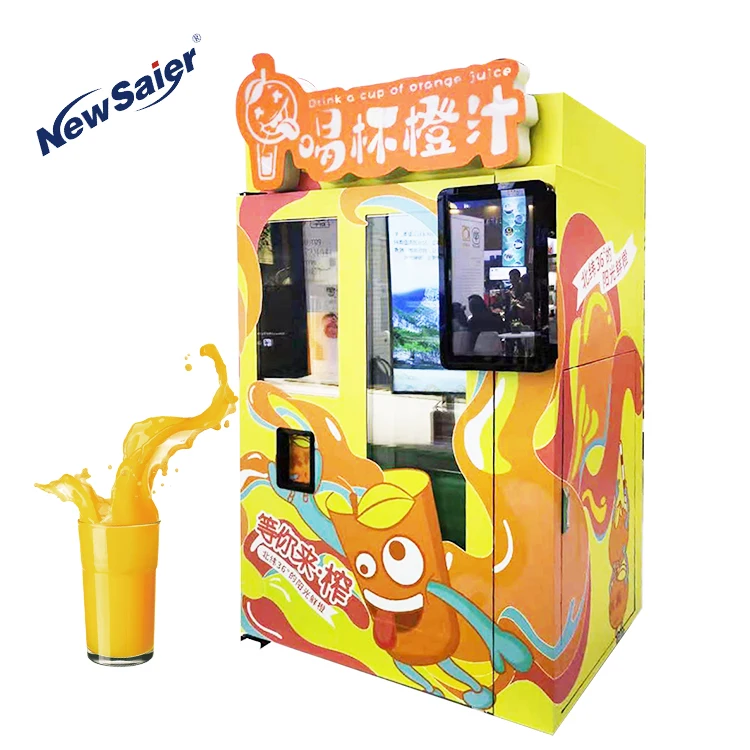 Unmanned Retail Orange Juicer Vending Machine Fresh Juice Vending