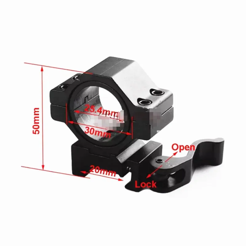 UniqueFire KC06 30mm quick release Flashlight scope mount