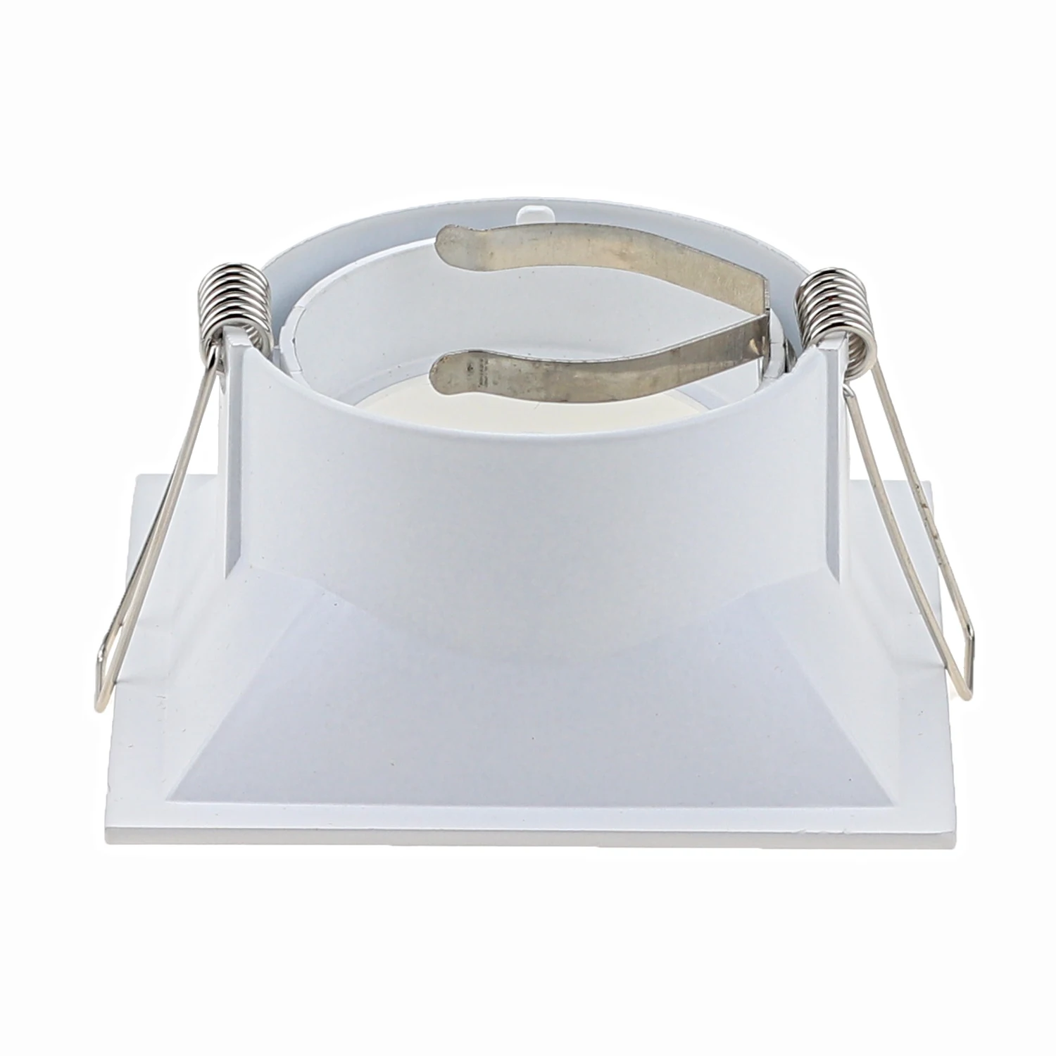 Square Mr16 Led Spotlight Frame White GU10 Fixture Frame For Led Ceiling Downlight