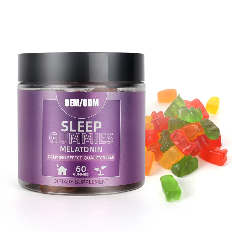 Private Label OEM Melatonin Sleep Gummies Gummy Bears For Sleep Relax manufacture