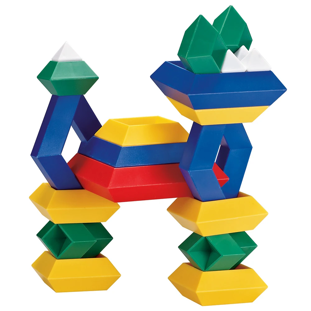 Building Blocks Stacking 3D Puzzle Stem Pyramid Speed Cube Creative Educational Preschool Learning Toys for Kids