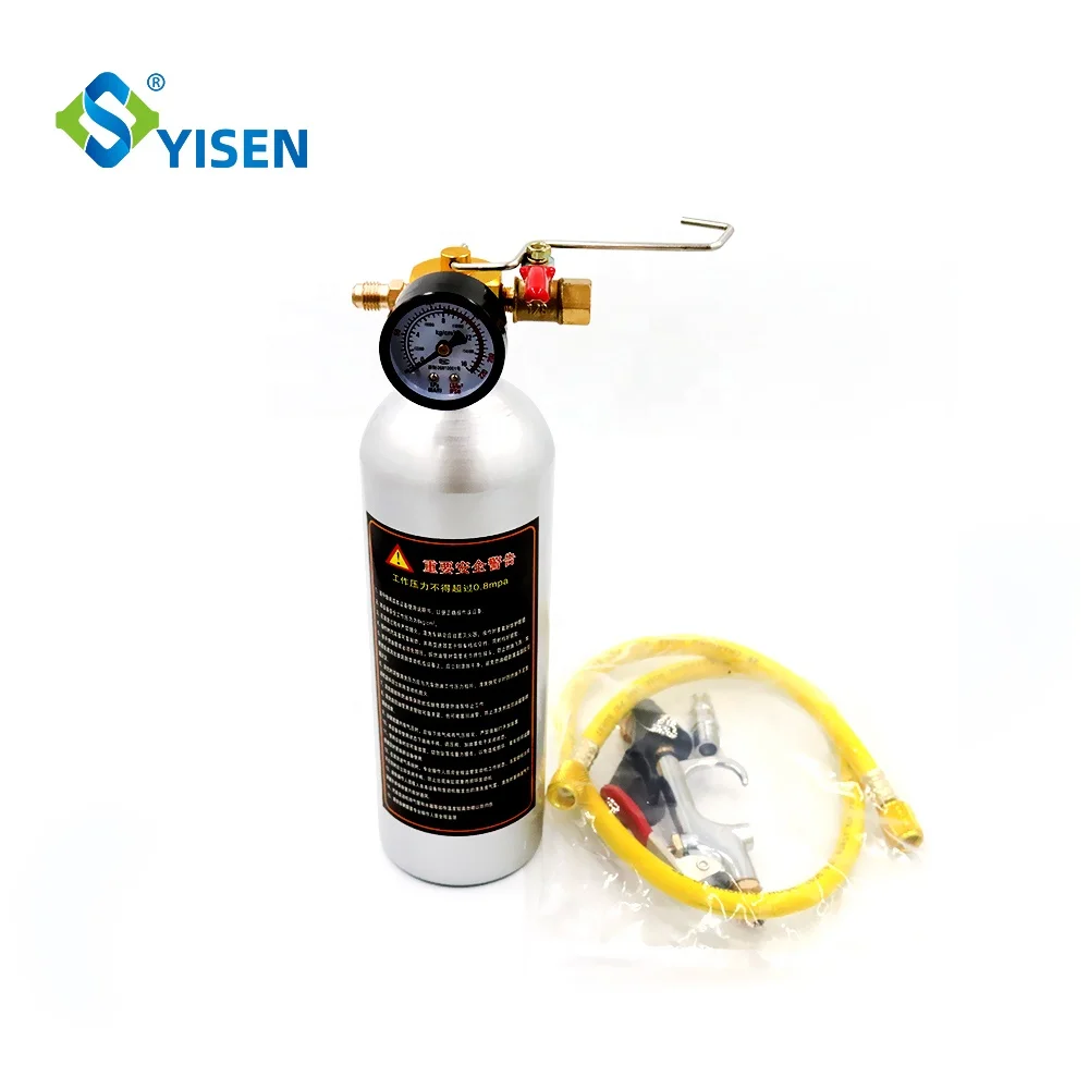 Vehicle Cleaning Air Conditioning Tool Aluminum Bottle Flush Canister