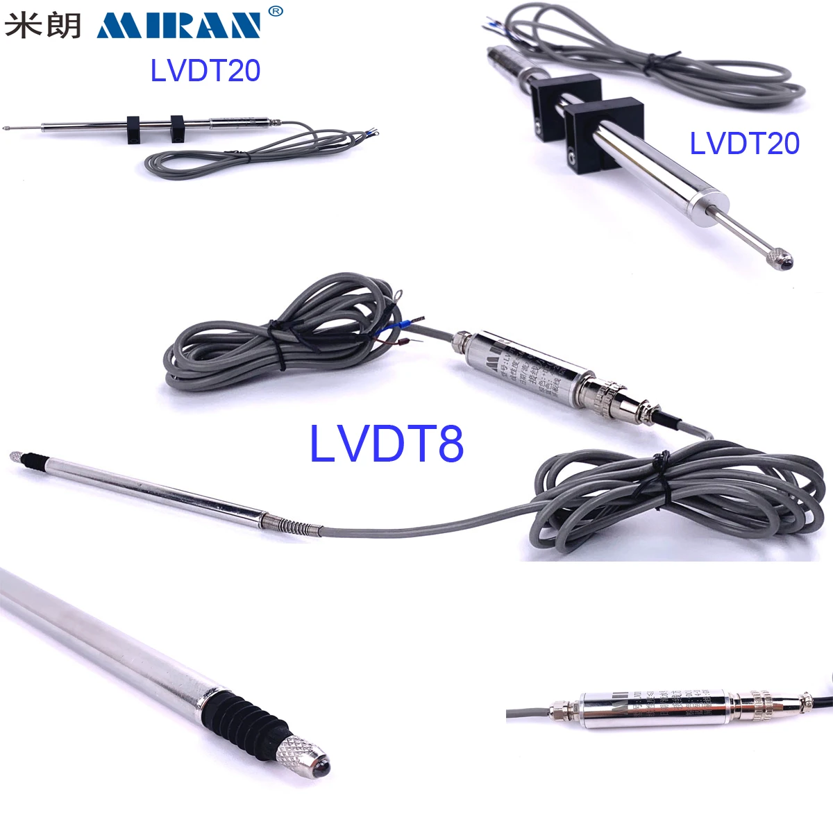 Miran Lvdt8-r-2.5mm-dl Lvdt Sensor Spring Loaded Linear Sensor Rs485 ...