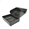 Custom Black Shipping Boxes Flip Cover Corrugated Cardboard For Man Skin Care