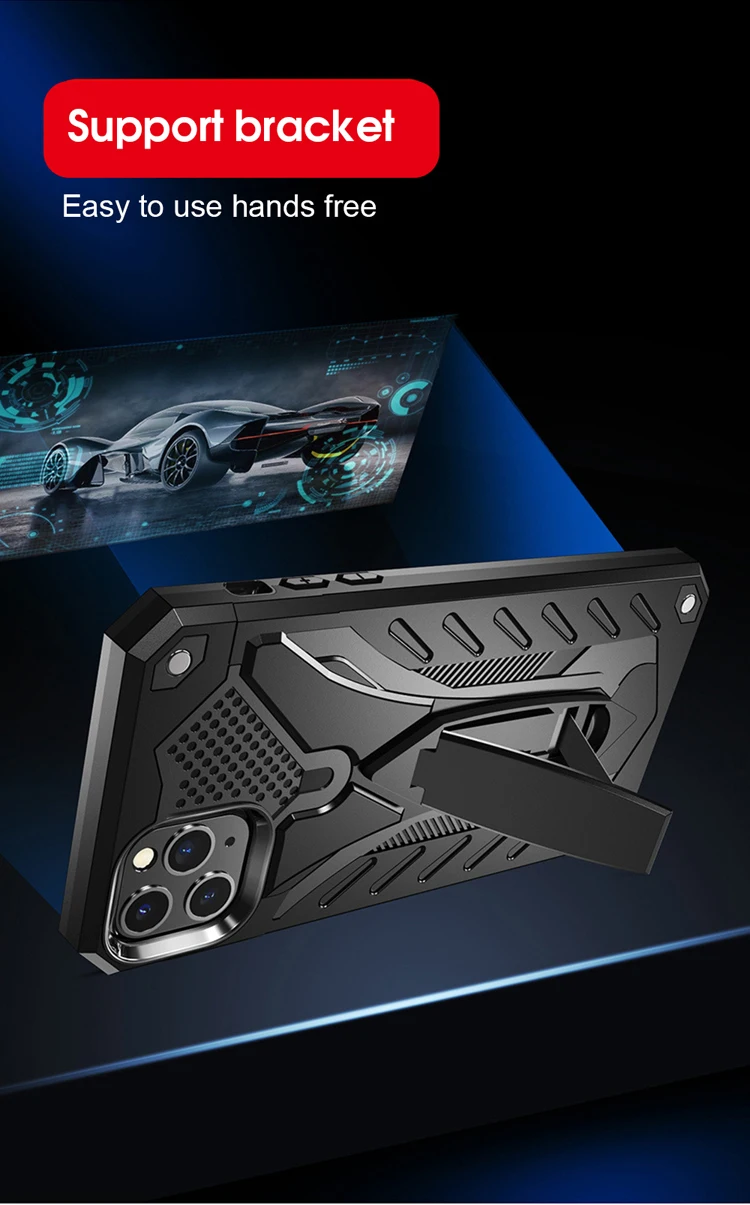 OTAO Flexible Shockproof Holder For Phone Case Cover For iPhone 11 Pro Max 7 XR XS MAX X 8 7 6 6s Plus Coque For iPhone 11Stand