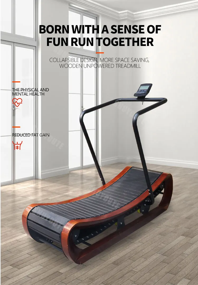 Syt 2021 Commercial Wooden Treadmill Curved Running Machine Manual
