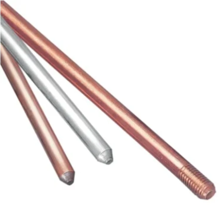 Emp Copper Bonded Earth Rod,Grounding Rods With Roll Thread,3/4 In Nominal,10 Ft,4 Mil Thk