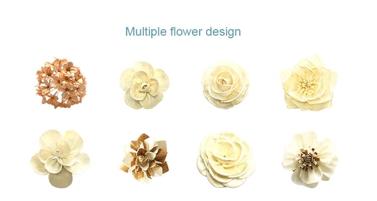 design flexibility balsa wood flowers for reed diffuseer