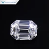 Moissanite diamond antique rectangle asscher cut forever DF colorless for engagement ring