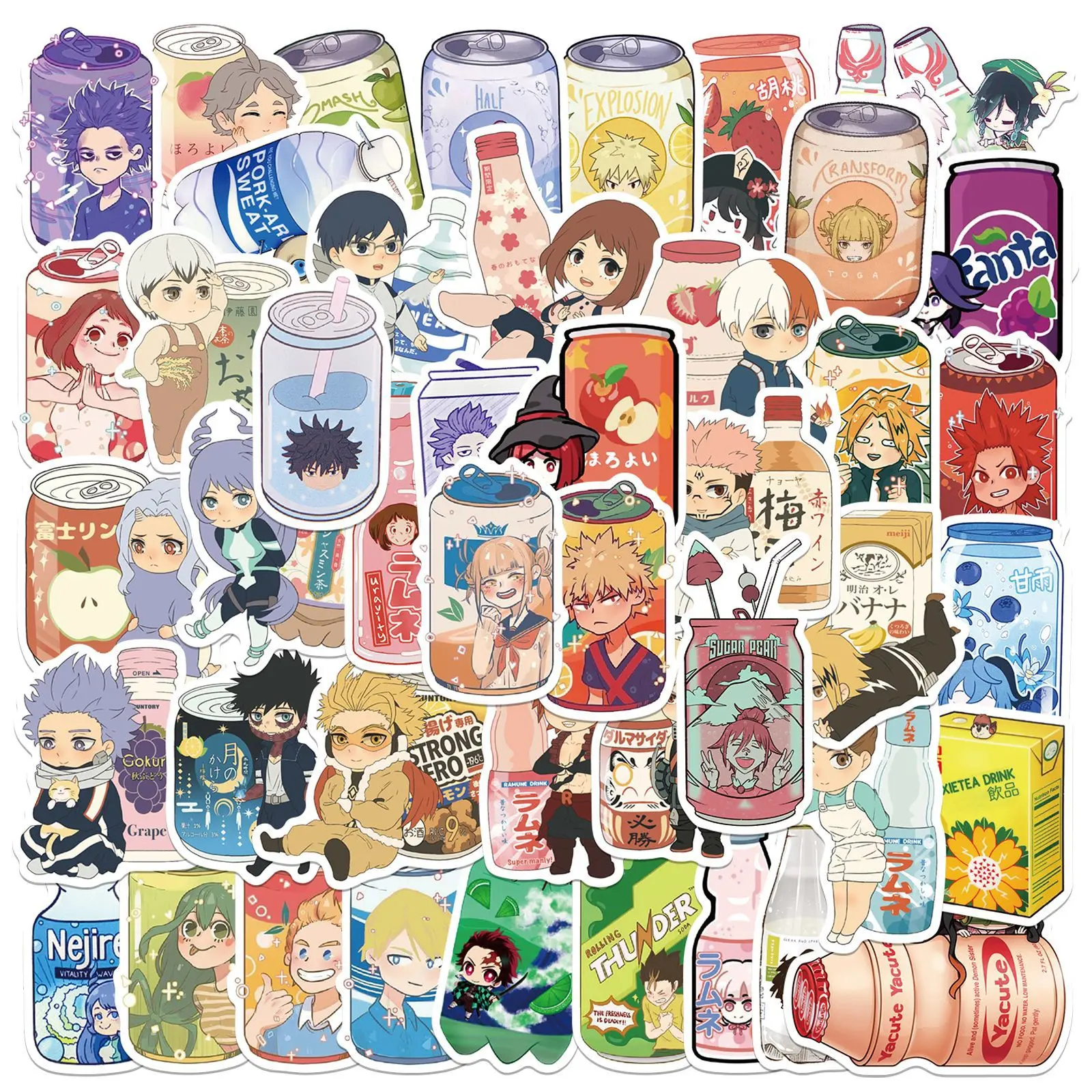 Anime outlet stickers