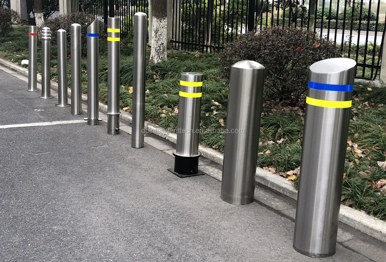 Car Parking Barrier Retractable Electric Bollard - Buy Car Parking ...