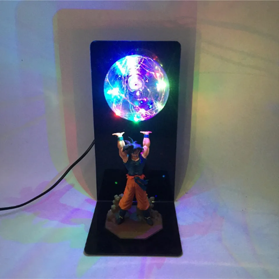 Blue KAKALIN Dragon Ball Z SON GOKU Super Spirit Bomb Genki Dama Led Light Lamp Action Figure Whole Set 