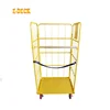 Foldable industrial high quality heavy duty warehouse cargo storage nesting supermarket material handling china roll trolley
