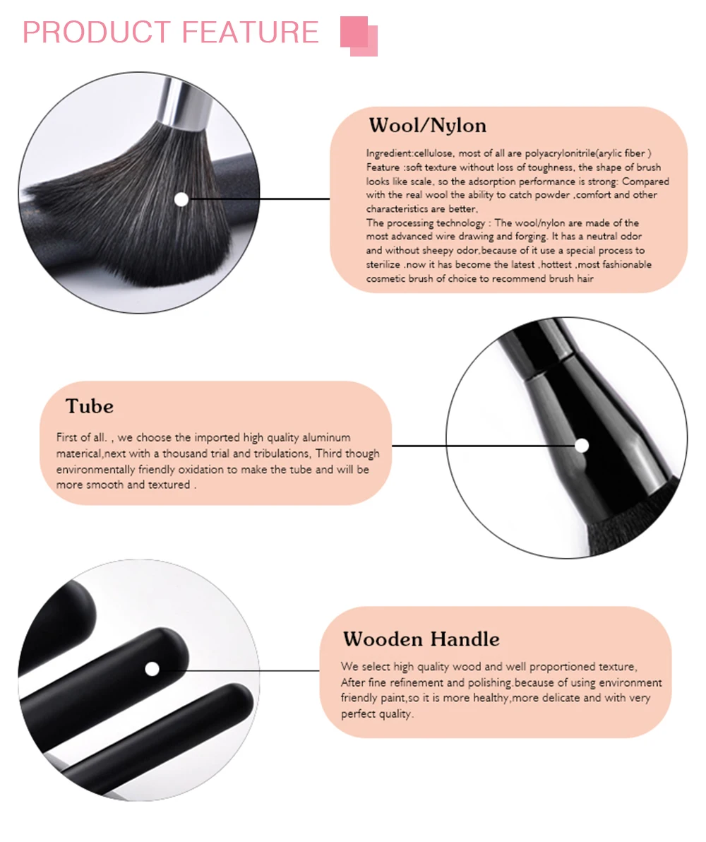 Brush Make Set Up 24 Pcs Makeup Brushes Set Kabuki Rose Gold Makeup