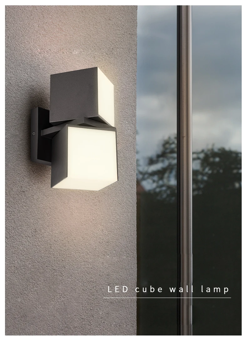 Long modern outdoor wall lamps waterproof wall lamp  up down light outdoor wall light
