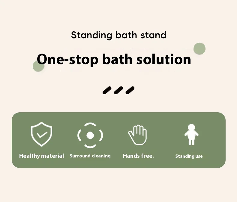 Adjustable Large Baby Bath Stand Soft Waterproof Bathing Aid for Infants and Toddlers Foldable Bath Tub Shower Chair