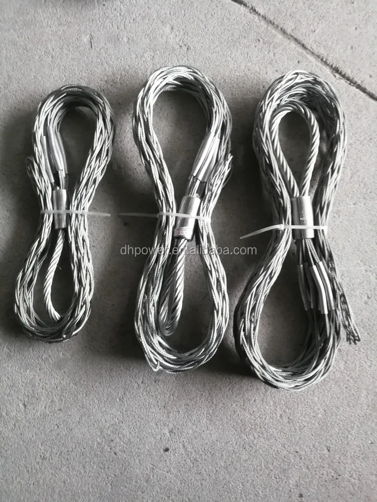 Wire Laying Construction Wire Rope Pulling Conductor Cable Mesh Socks