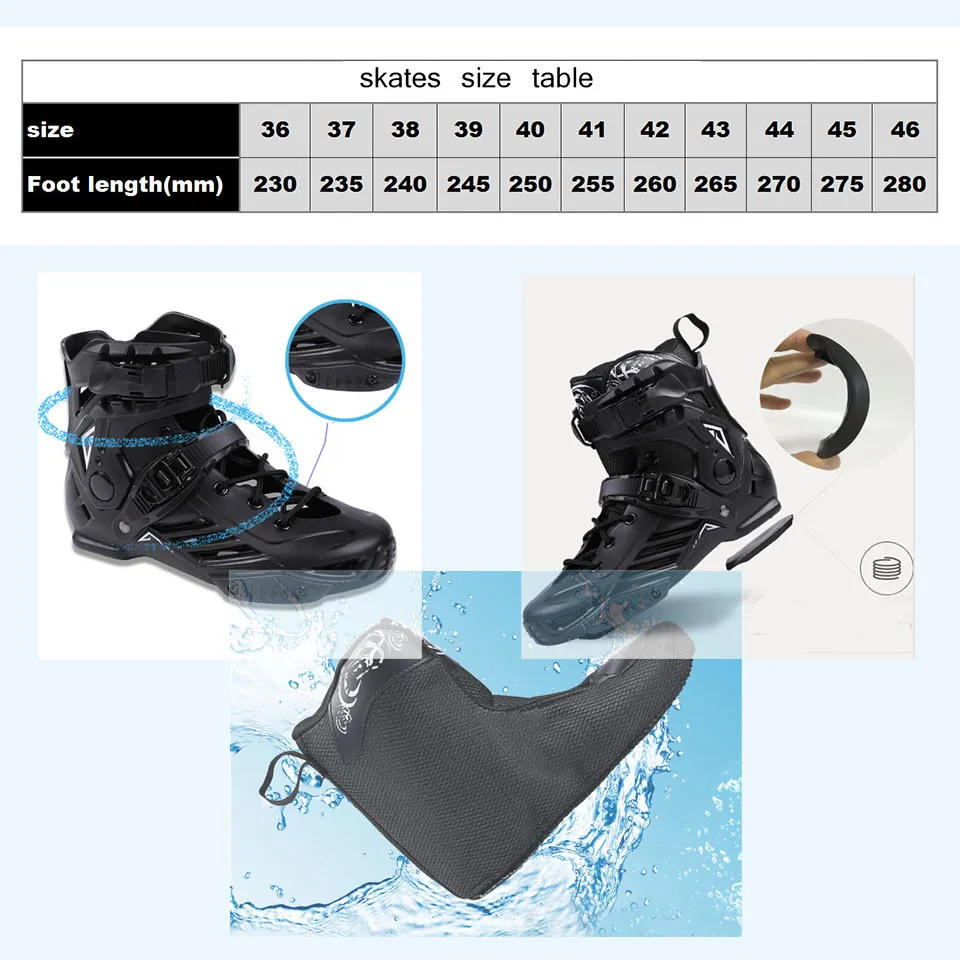 Original Inline Skates Professional Slalom Sliding Free Skating Adult Roller Skating Shoes