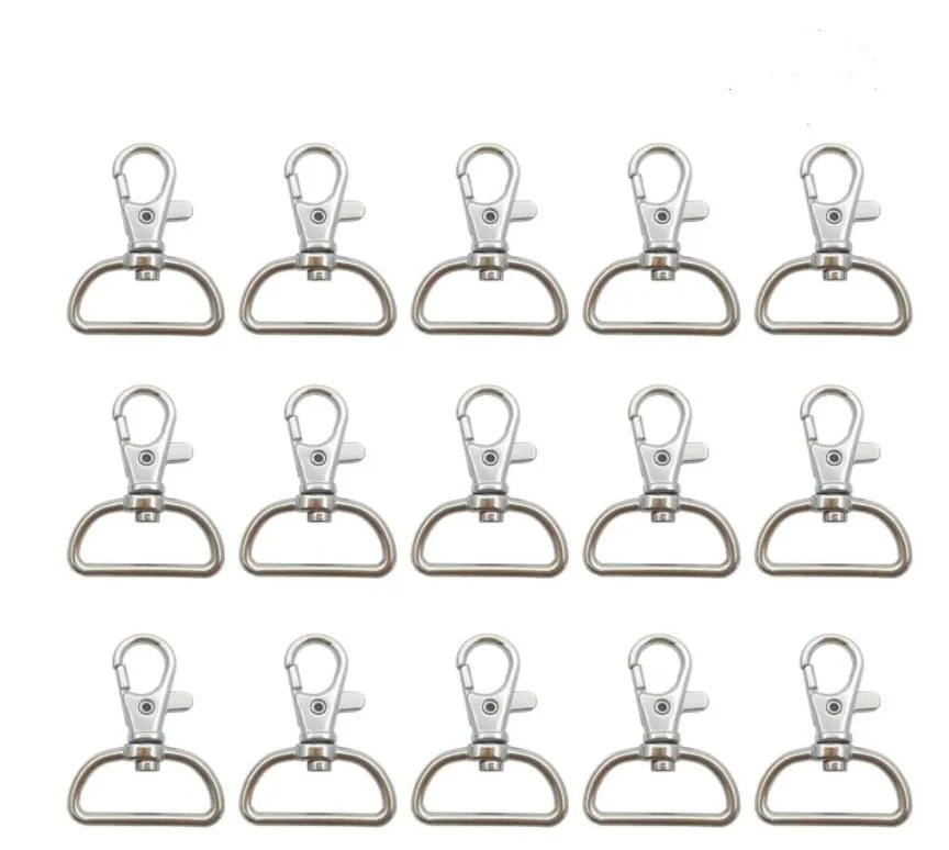 10 Oval Ring Lobster Clasp Claw Swivel for Strap Push Hooks Snap Clips Buckle 2"