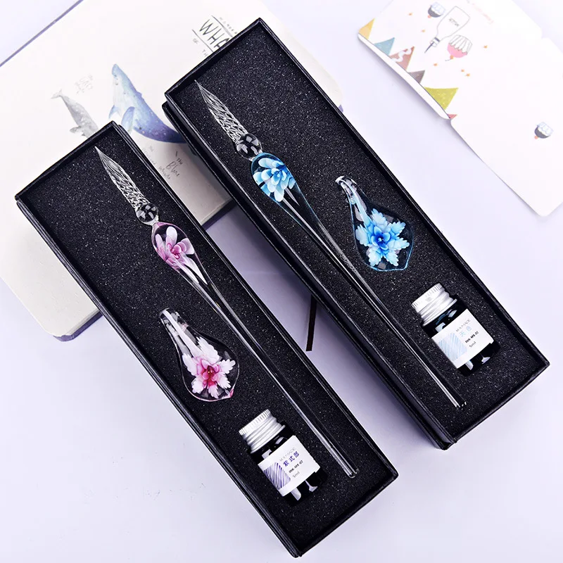 glass pen flower