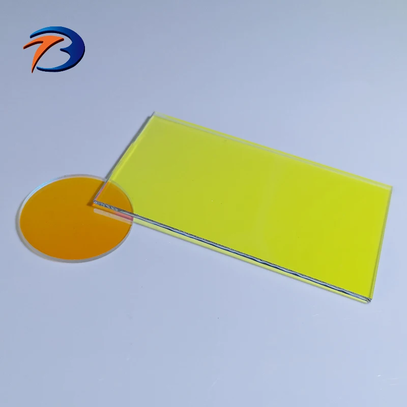 Wholesales color filter mirror  0.7mmt dichroic glass filter for spotlight