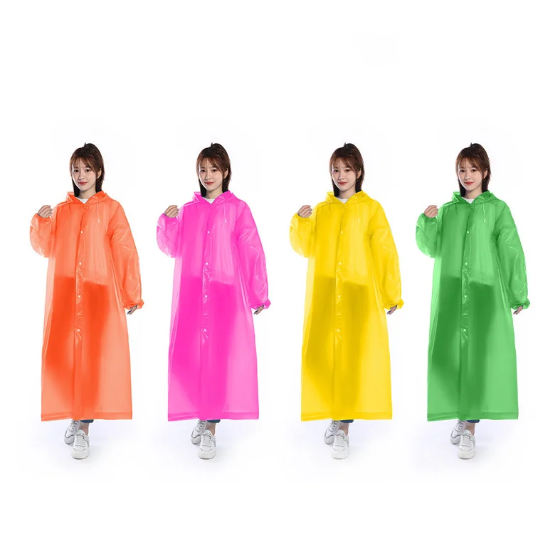Rainfreem Raincoat Waterproof Eva Peva Pvc Rainwear Print Logo Non
