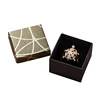 CYRB-044 Amazing Square Wedding Paper Ring Box Jewelry Display Case Holder Gift Boxes
