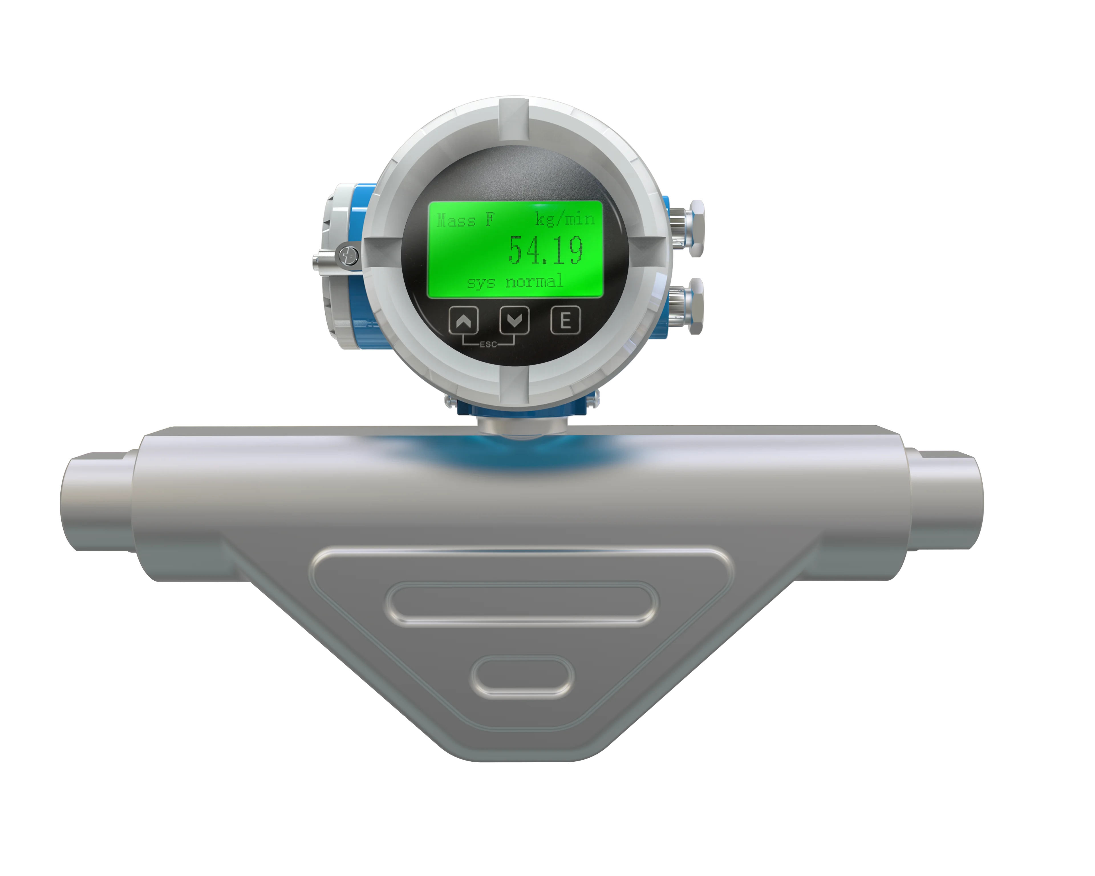 Mini Steam Mass Flow Meter Digital Corrosive Liquid Coriolis Flowmeter
