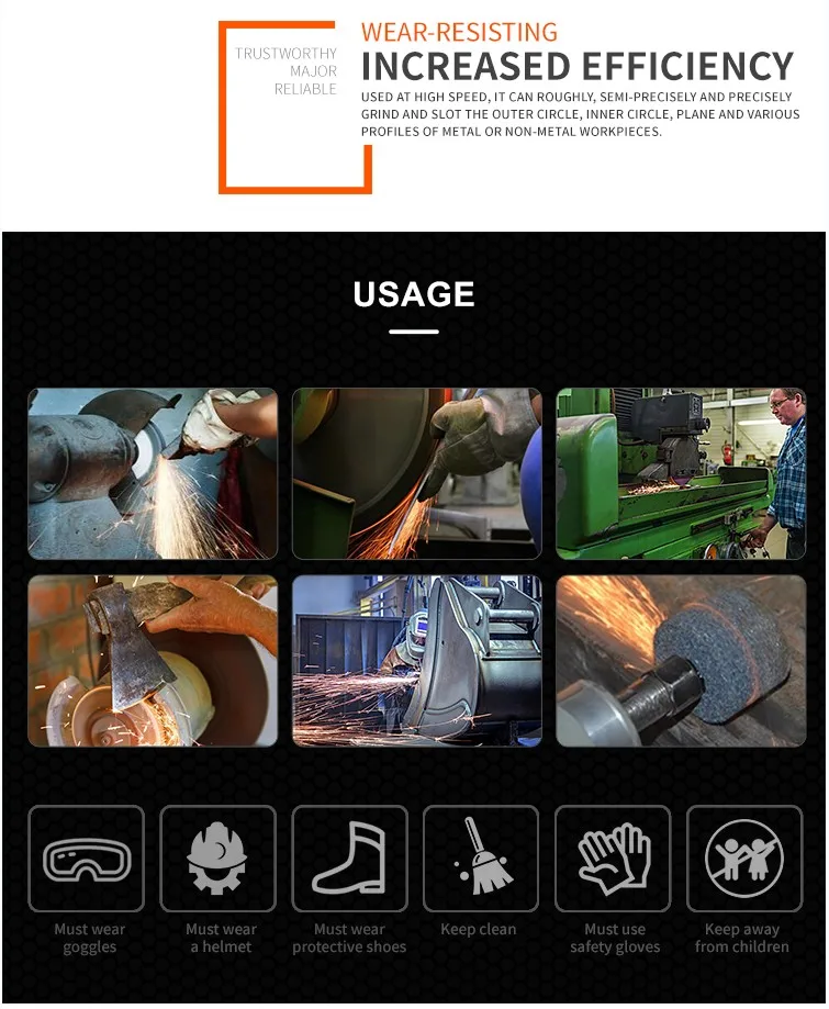 ceramic grinding wheel for grinding stainless