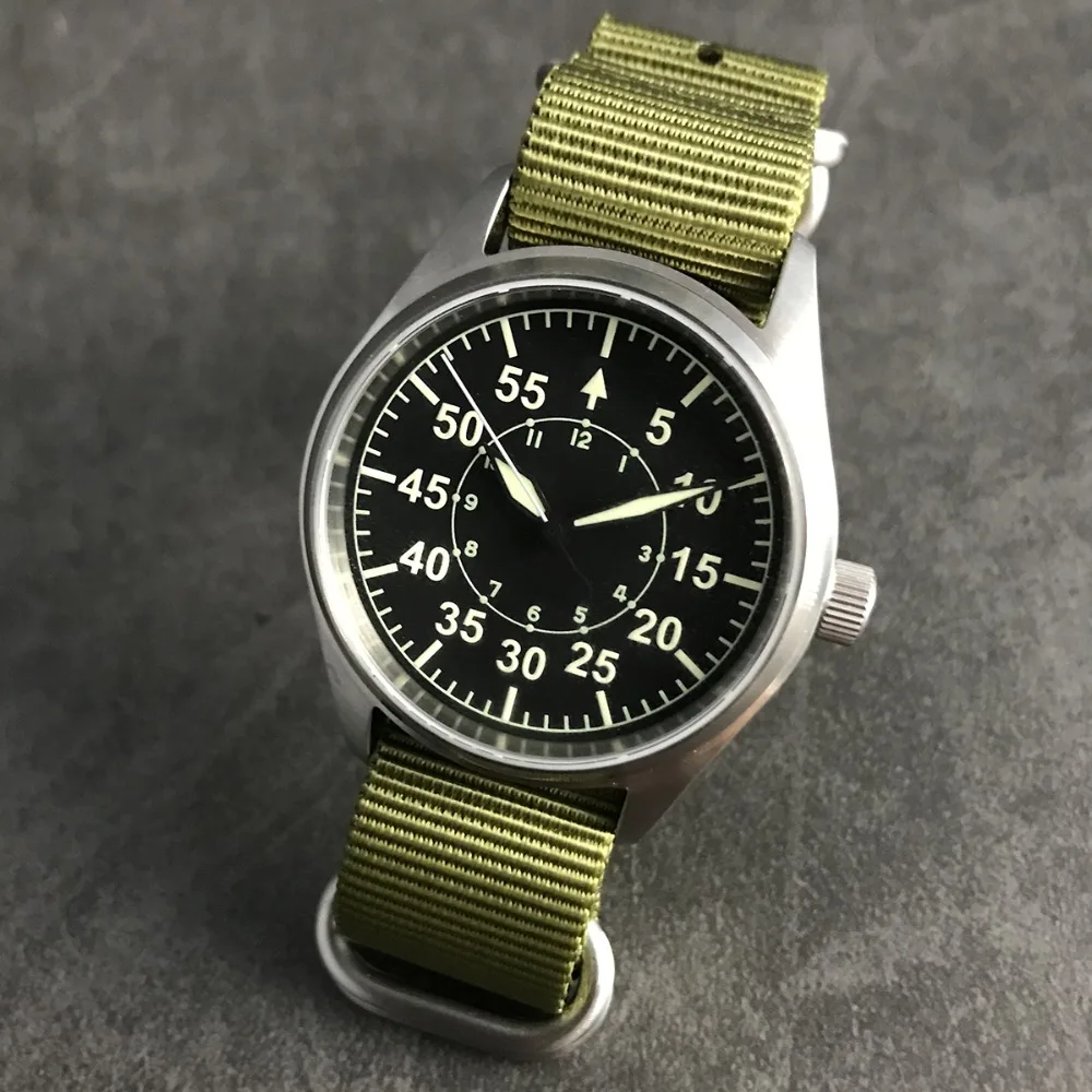Popular military watch men nylon sport mens wristwatch pilot watch