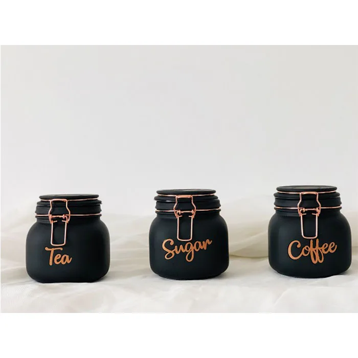 Sugar Tea Coffee Pasta Glass Jars Storage Bottles Canning For Kitchen