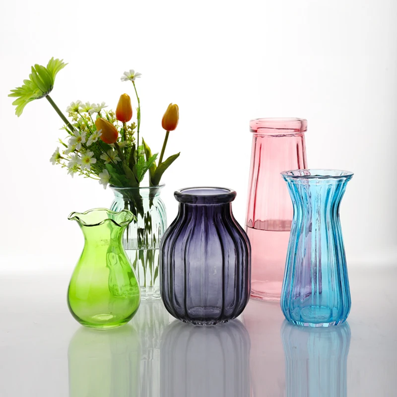 Wholesale Home Decorative Clear Flower Glass Vase Factory Buy Glass