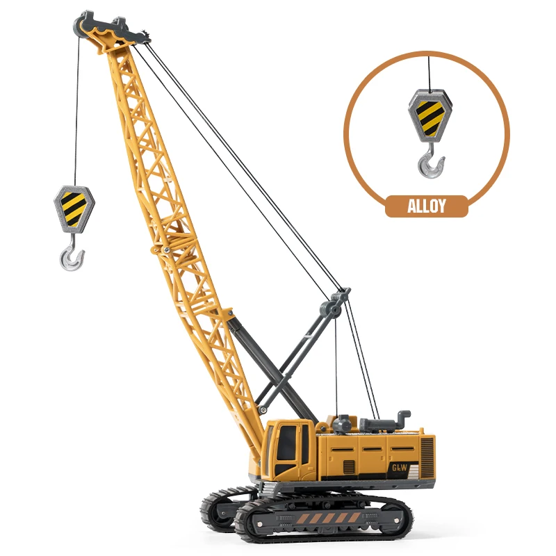 1/55 Tower Crane ABS Plastic Engineering Cable Excavator Crane Model Toy 