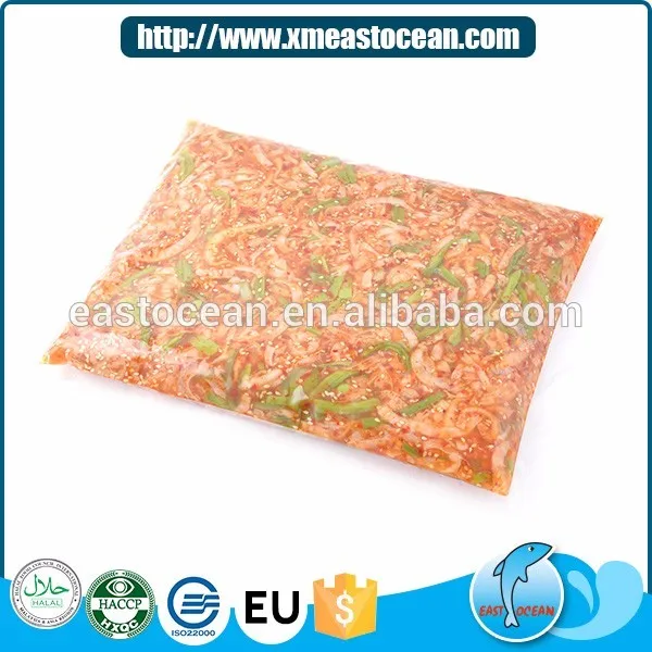 Delicious Japanese food frozen seasoned sea scallop trim meat frilling