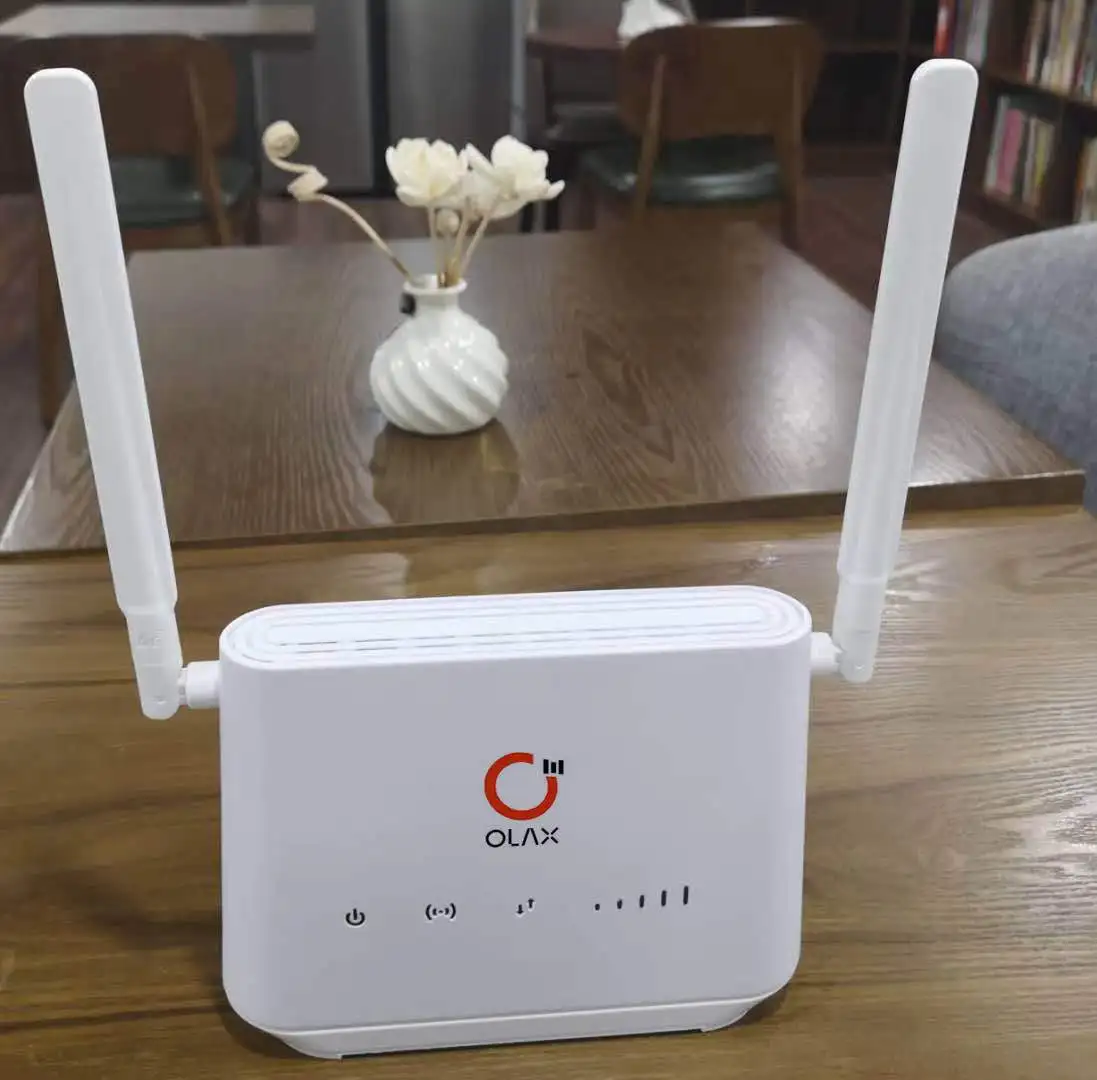 4g lte cpe家用室内宽带wifi路由器,带sim卡插槽和内置电池4000mah