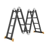 Kingladder 4x5 Steps Black Colour Aluminum Foldable Multipurpose Ladder With Balance Bar