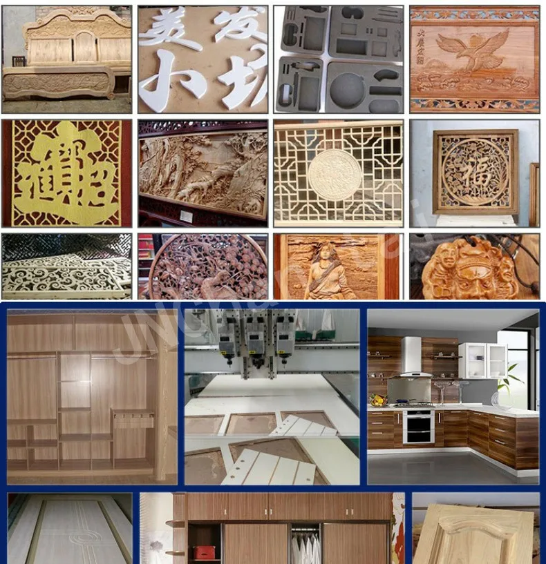 High Speed Multi Spindles 4 Heads 1325 Woodworking Cnc Router Machine Price