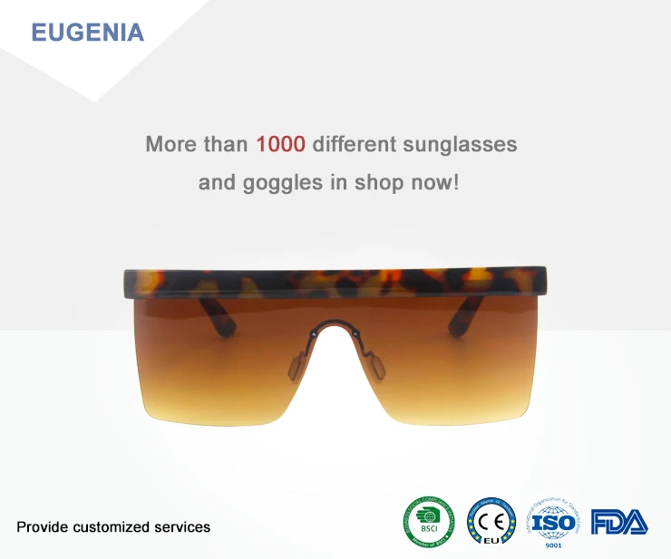 EUGENIA 2020 Square Retro Wholesale Authentic Designer Women Oversize Sunglasses
