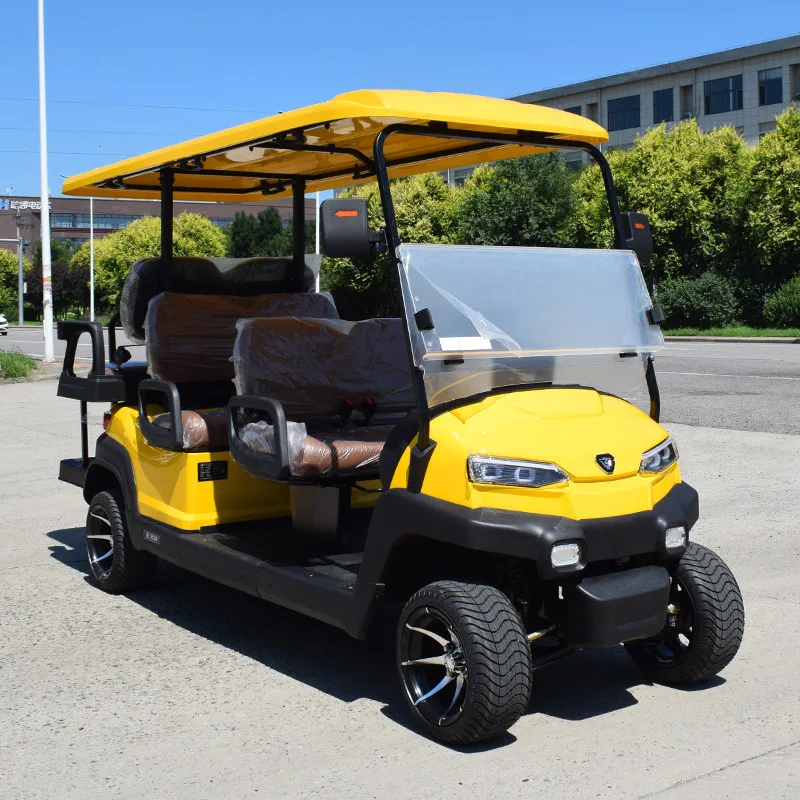 6 Seater Utility Golf Cart Z4c Golden With Radio Entertainment System ...